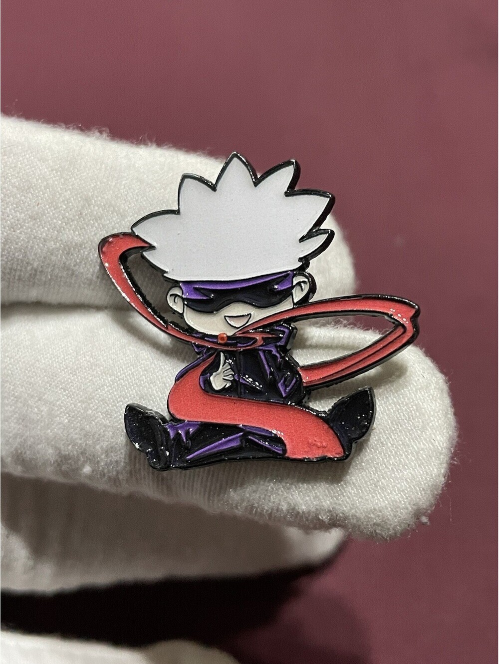 Jujutsu Kaisen Satoru Gojo Enamel Pin sitting
